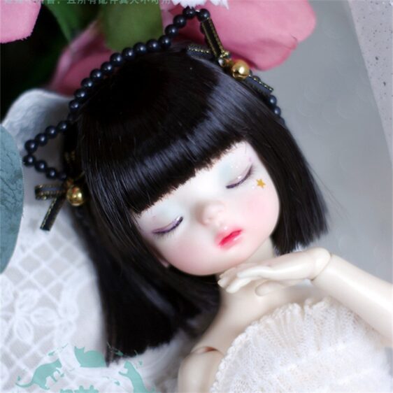 Short BJD Doll Wig – Stylish Hair for 1/3, 1/4, 1/6, and 1/8 Dolls