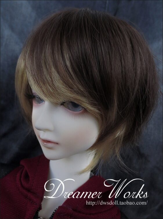 Short Curly BJD Wig – 3 Color Options for 1/3 & 1/4 Dolls