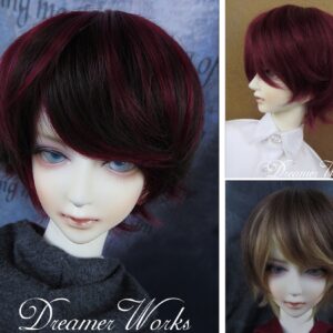 Short Curly BJD Wig – 3 Color Options for 1/3 & 1/4 Dolls