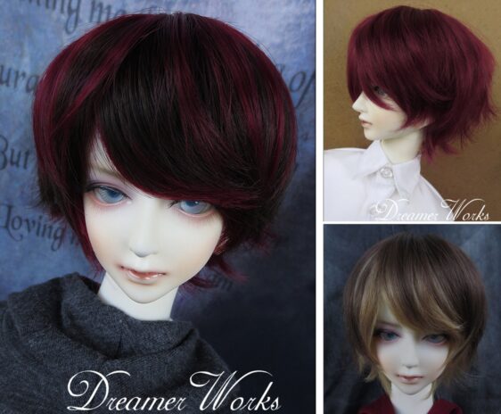 Short Curly BJD Wig – 3 Color Options for 1/3 & 1/4 Dolls