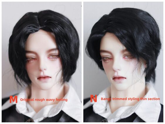 Short Doll Wig 6 Colors Cool Boy Doll Wig 1/6 1/4 1/3 BJD Wig