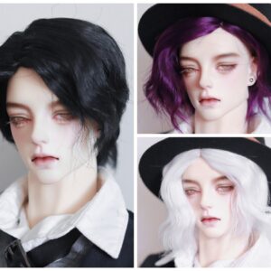 Short Doll Wig 6 Colors Cool Boy Doll Wig 1/6 1/4 1/3 BJD Wig