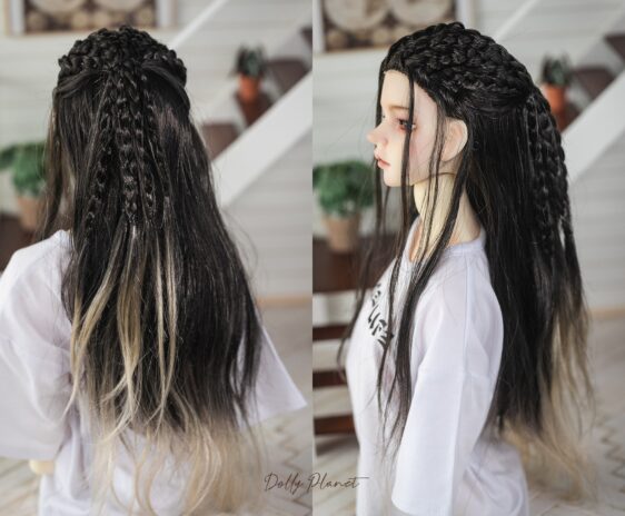 Soft Braided BJD Wig – Curly Long Hair for 1/3 Dolls