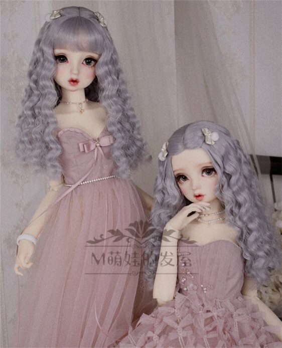 Soft Imitation Mohair BJD Wig – Wavy Elegance for 1/3, 1/4, 1/6, & Blythe Dolls