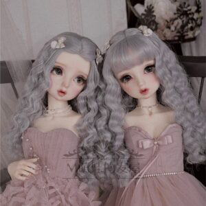 Soft Imitation Mohair BJD Wig – Wavy Elegance for 1/3, 1/4, 1/6, & בובות בולית