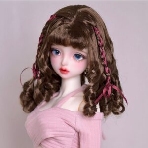 Vintage Curly Braided Hair for 1/3 Sd, 1/4 Msd, 1/6 YoSD & 1/8 Lati Dolls