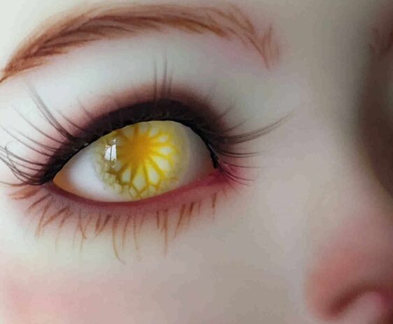 1/3 1/4 1/6 1/8 BJD Eyes Yellow Flower Realisitc Doll Eyes Resin Eyes