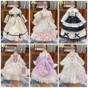 1/3 1/4 1/6 BJD Lolita Dress for Blythe, Smart Doll, MSD, Minifee Dolls