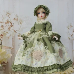 BJD Princess Dress Suit – Elegant Doll Princess Outfit for 1/3, 1/4, 1/6 Dolls