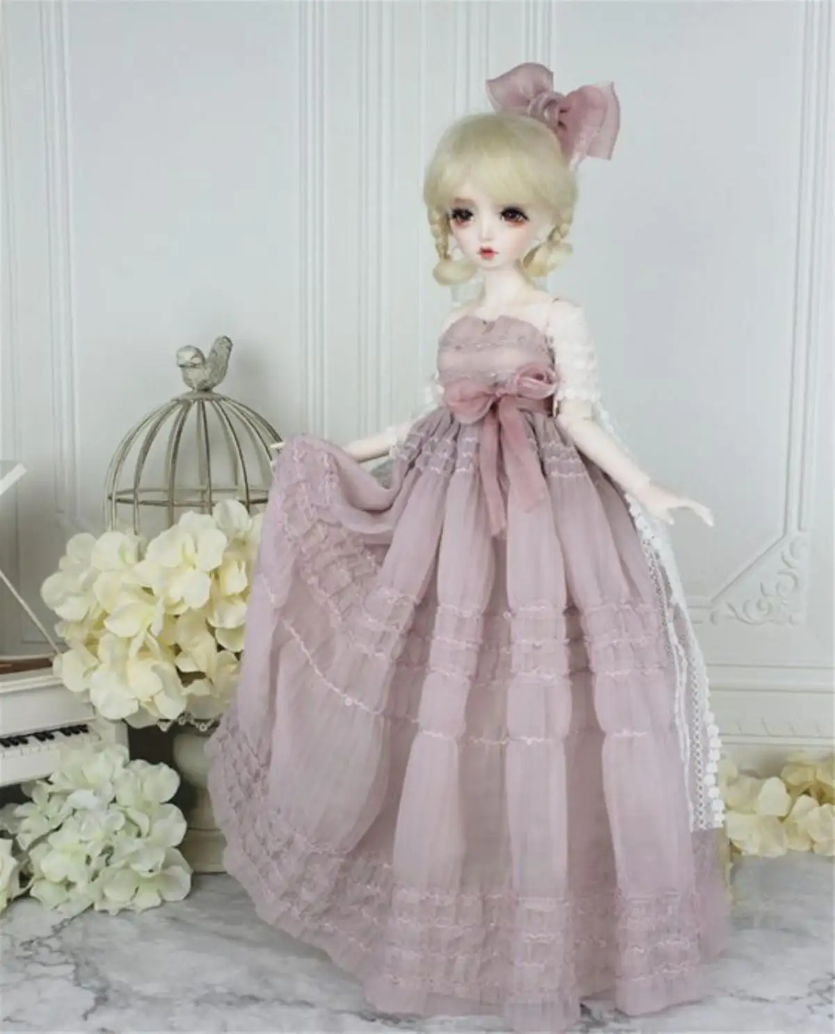 Royal Vintage Lolita Dress for 1/3 & 1/4 BJD Dolls | Knewland - Image 8
