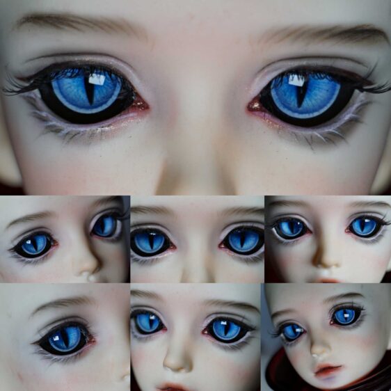 Animal Resin Eyes for BJD Dolls – Realistic Handmade 3D Eyes (8mm - 24මි.මී.)