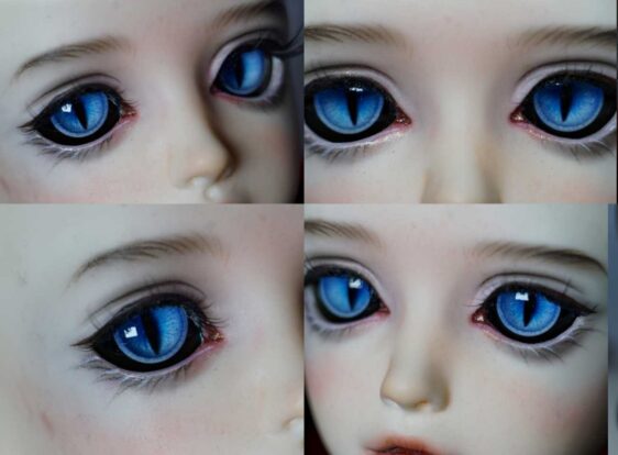 Animal Resin Eyes for BJD Dolls – Realistic Handmade 3D Eyes (8mm - 24මි.මී.)