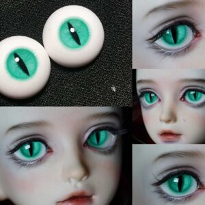 Beast Devil Pupil Resin BJD Eyes – Handmade Custom Eyes for Dolls (6mm to 24mm)