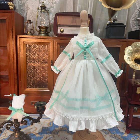 BJD Blue Tulle Skirt Princess Dress for 1/6, 1/4, 1/3 Blythe Dolls