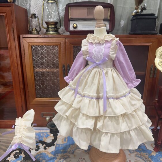 BJD Blue Tulle Skirt Princess Dress for 1/6, 1/4, 1/3 Blythe Dolls