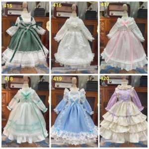 BJD Blue Tulle Skirt Princess Dress for 1/6, 1/4, 1/3 Blythe panpinak