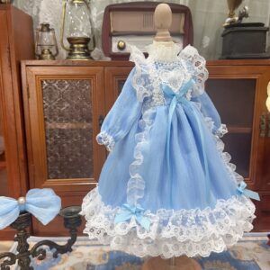 BJD Blue Tulle Skirt Princess Dress for 1/6, 1/4, 1/3 Blythe Dolls