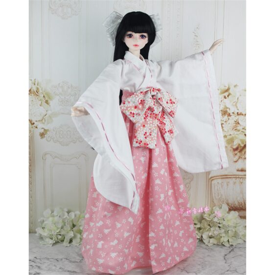 BJD Clothes Japanese Kimono for 1/3 SD Doll 1/4 Traditional Japanese Dress