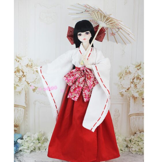 BJD Clothes Japanese Kimono for 1/3 SD Doll 1/4 Traditional Japanese Dress