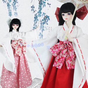 BJD Clothes Japanese Kimono for 1/3 SD Doll 1/4 Traditional Japanese Dress