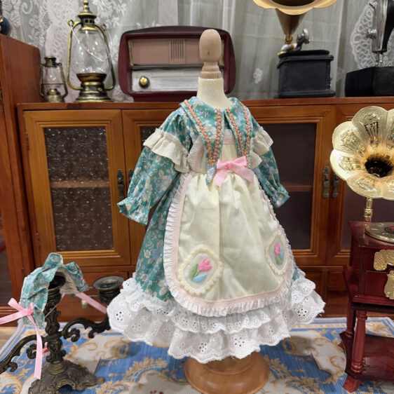 BJD Doll Chiffon Floral Dress & Hairband Set