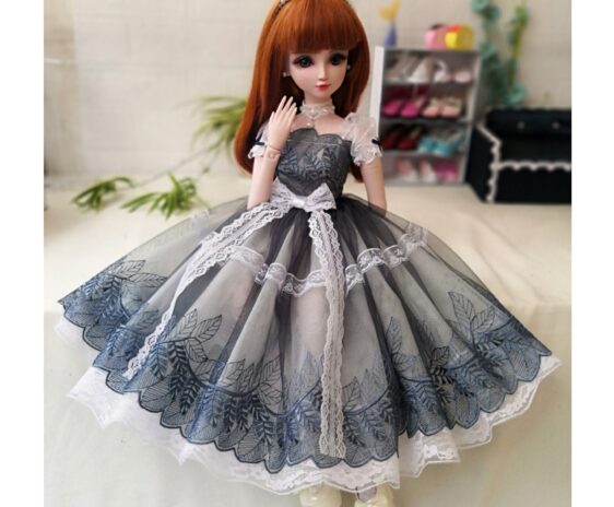 Bjd Doll Clothes Lolita Pink Dress Lolita Court Dress for 1/3 BJD Mdd