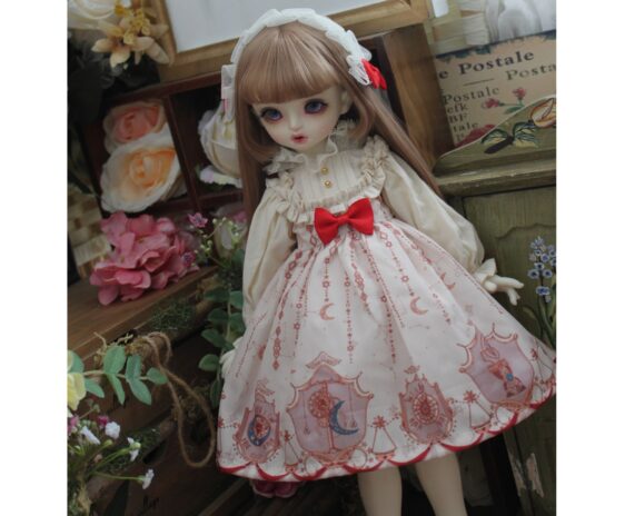 BJD Doll Dress & Hairband Set – 1/3, 1/4, 1/6, MSD, MDD, Blythe Doll Clothes