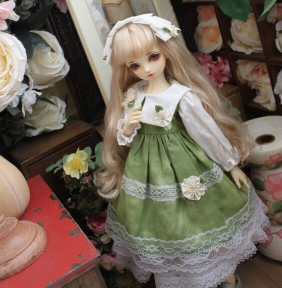 BJD Doll Dress & Hairband Set – 1/3, 1/4, 1/6, MSD, MDD, Blythe Doll Clothes