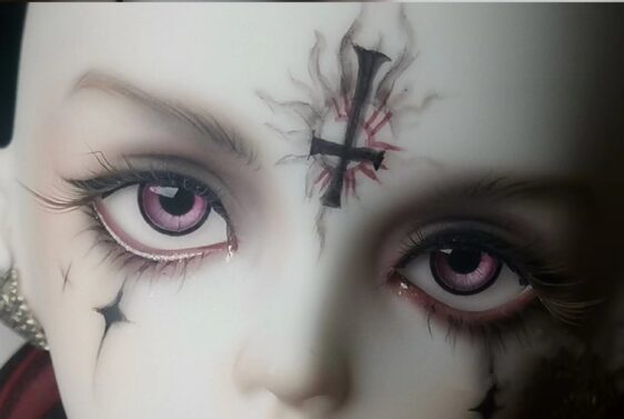 BJD Doll Eyes with Purple Small Iris & Normal Iris – Realistic Resin Eyes