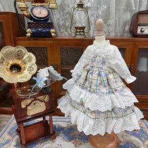 BJD Doll Gentle Dress, Blythe Girl Floral Skirt for 1/3 1/4 1/6 bambola