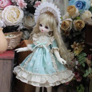 BJD Dolls – SD Dress & Headdress Set for 1/6, 1/4, 1/3, Blythe Dolls