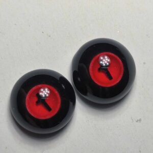 BJD Eyes Resin Eyes,Red Crosses Doll Eyes,Safety Eyes (6mm-28mm)