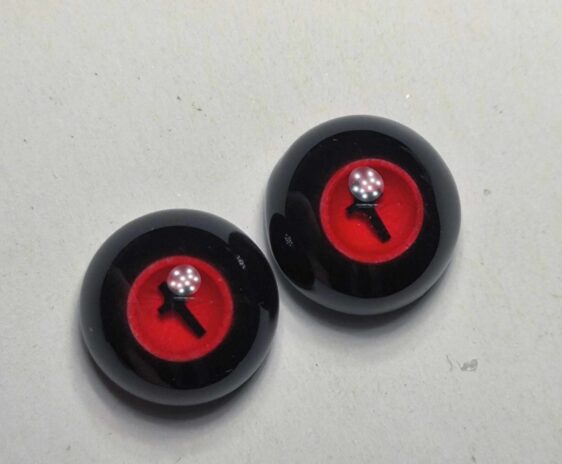 BJD Eyes Resin Eyes,Red Crosses Doll Eyes,Safety Eyes (6mm-28mm)