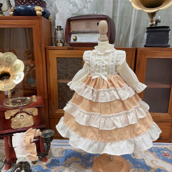 BJD Lolita Dress for 1/3 1/4 1/6 Dolls – Fashion Doll Dress & Hair Accessories