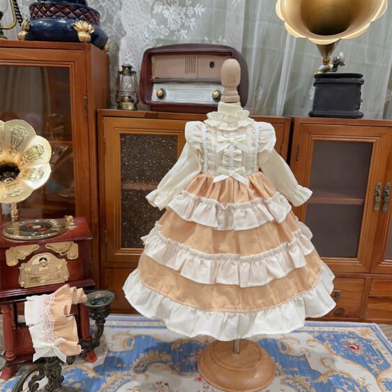 BJD Lolita Dress for 1/3 1/4 1/6 Dolls – Fashion Doll Dress & Hair Accessories