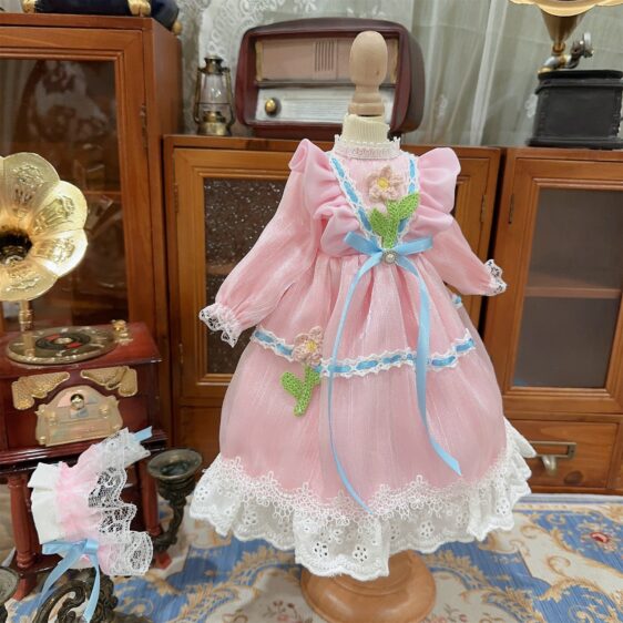 BJD Lolita Dress for 1/3 1/4 1/6 Dolls – Fashion Doll Dress & Hair Accessories