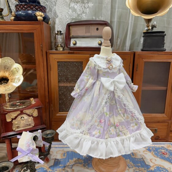 BJD Lolita Dress for 1/3 1/4 1/6 Dolls – Fashion Doll Dress & Hair Accessories