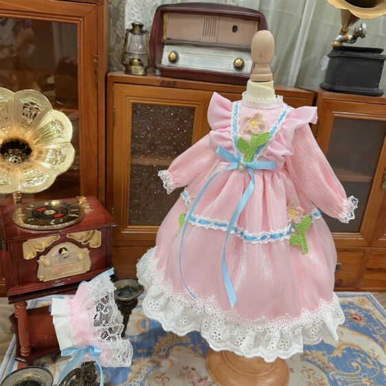 BJD Lolita Dress for 1/3 1/4 1/6 Dolls – Fashion Doll Outfit & Hair Accessories