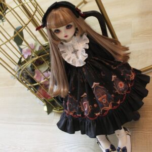 BJD Lolita Dress for 1/6 1/4 SD Dolls, BJD Outfit for Blythe/Yosd/MSD/SD