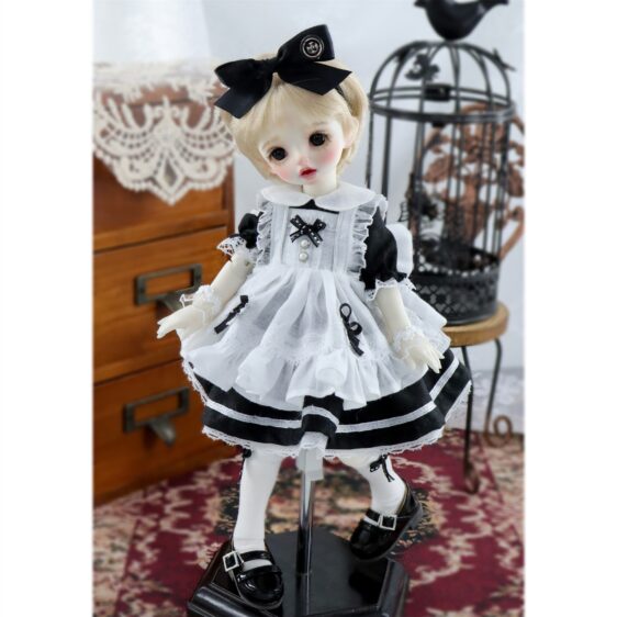 BJD Maid Dress – Cute Doll Maid Outfit for 1/3, 1/4, 1/6 Dolls