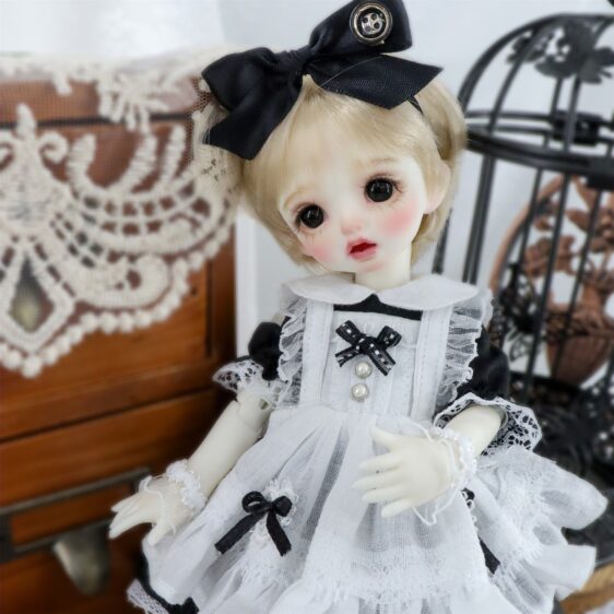 BJD Maid Dress – Cute Doll Maid Outfit for 1/3, 1/4, 1/6 Dolls