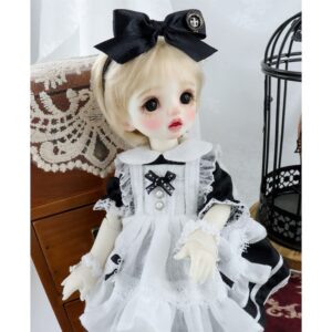 BJD Maid Dress – Cute Doll Maid Outfit for 1/3, 1/4, 1/6 Bambole