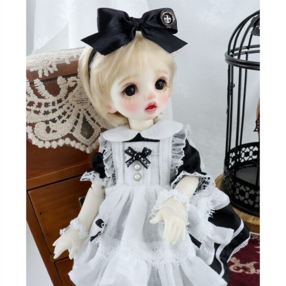 BJD Maid Dress – Cute Doll Maid Outfit for 1/3, 1/4, 1/6 Dolls