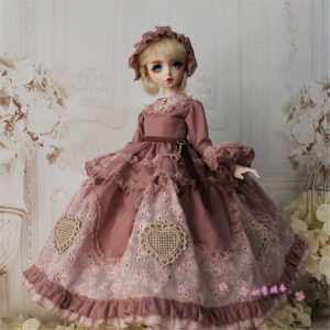 BJD Princess Dress Suit – Elegant Doll Princess Outfit for 1/3, 1/4, 1/6 Bambole