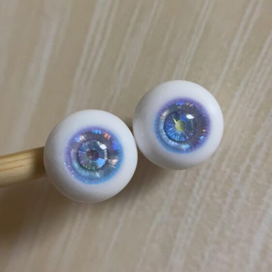 BJD Resin Eyes with Crystal – Lifelike Doll Eyes for BJDs (8mm to 24mm)