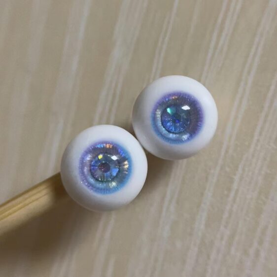 BJD Resin Eyes with Crystal – Lifelike Doll Eyes for BJDs (8mm to 24mm)