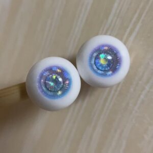 BJD Resin Eyes with Crystal – Lifelike Doll Eyes for BJDs (8mm to 24mm)