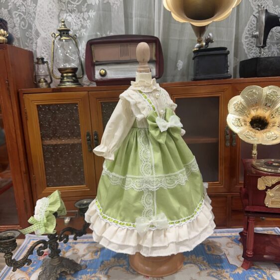 Blue Apron-Style BJD Lolita Dress for 1/3, 1/4, and 1/6 Blythe Dolls