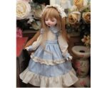 Blue BJD Dress – Elegant Doll Outfit for 1/3, 1/4, 1/6 Dolls