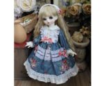 Blue Cute BJD Dress for 1/3, 1/4, 1/6 BJD, MSD, Blythe Dolls